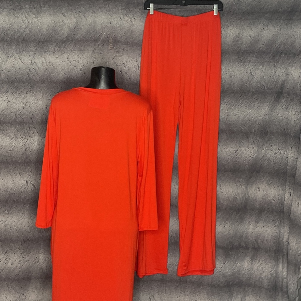 Elegant 2pcs orange pant set - Picture 5 of 6